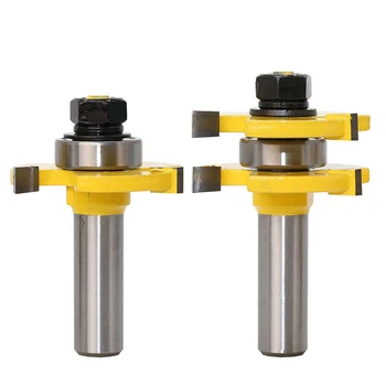 

Shaker 2 Bit Rail and Stile Router Bits Set - 1/2" Shank Endmill 6.35mm