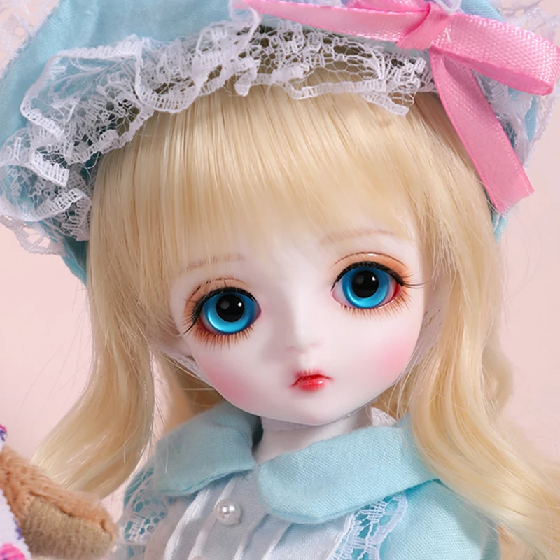 Специальная цена полный комплект 1/6 BJD кукла милая кукла Miu для со стеклянными глазами Девочка День рождения Рождество подарок на год