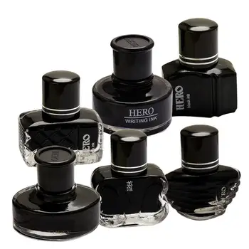 

Black Pen Ink Non-Carbon Dye Type Does Not Block The Pure black Pen ml Bottle Pens Ink 50 HERO-440 Pen For Writing N6I7