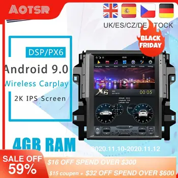 

Android 9 128G PX6 Tesla Styel For Toyota Hilux Fortuner 2008 - 2015 Auto Radio Stereo Car Multimedia Player DVD GPS Navigation