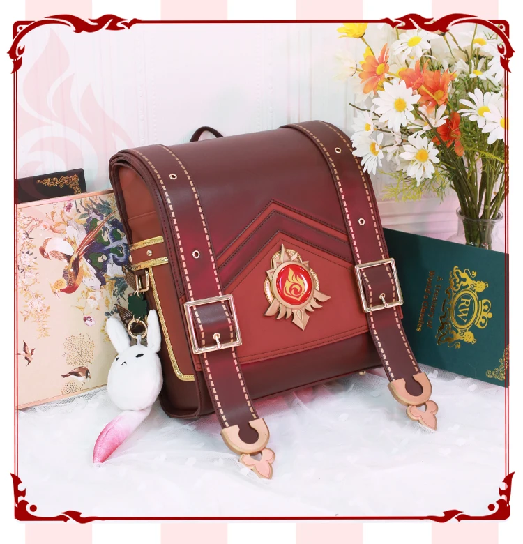 Anime Game Genshin Impact Klee Spark Knight Cute Backpack Shoulder Bag Loli Bag Cosplay Prop Halloween Gifts 24 hours Delivery 5