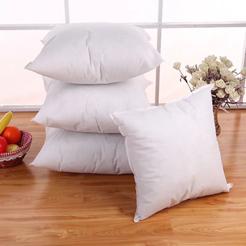 Нетканая подушка ядро внутреннее украшение белая мягкая подушка для головы внутренняя наполнение диванная Подушка 45*45 см# YL10