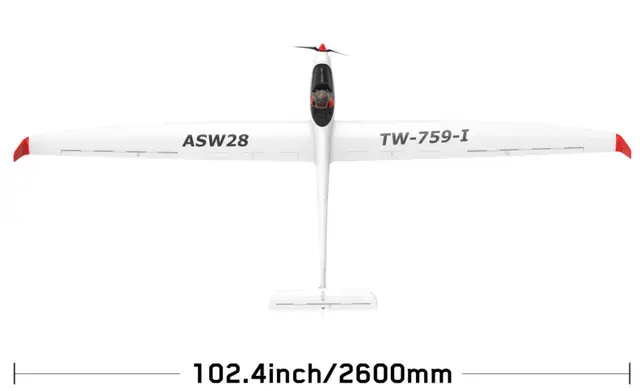 Volantex RC ASW28 ASW-28 Wingspan 2540mm EPO Sailplane RC Glider Airplane plane tw759-1 75901 KIT or PNP Version 3