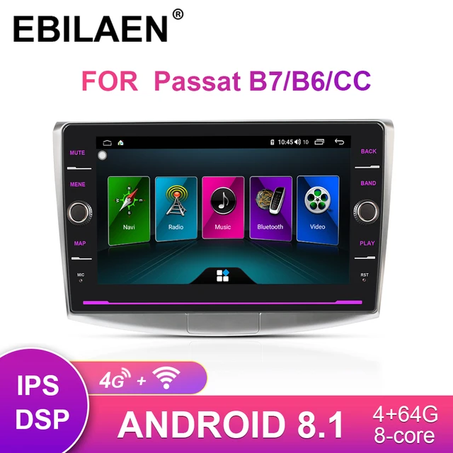 $US $212.78 EBILAEN Car Radio Multimedia Player For VW Volkswagen Passat B7 B6 CC Navigation 2Din Android 8.1 A