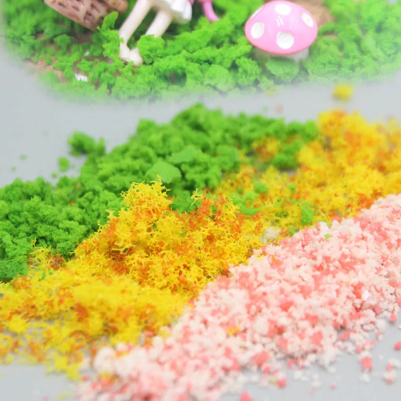 Simulation Tree Leaves/Flower Crystal Craft DIY Accessories Lawn Fairy Garden Miniature/Terrarium Bonsai Decoration Grass 20g