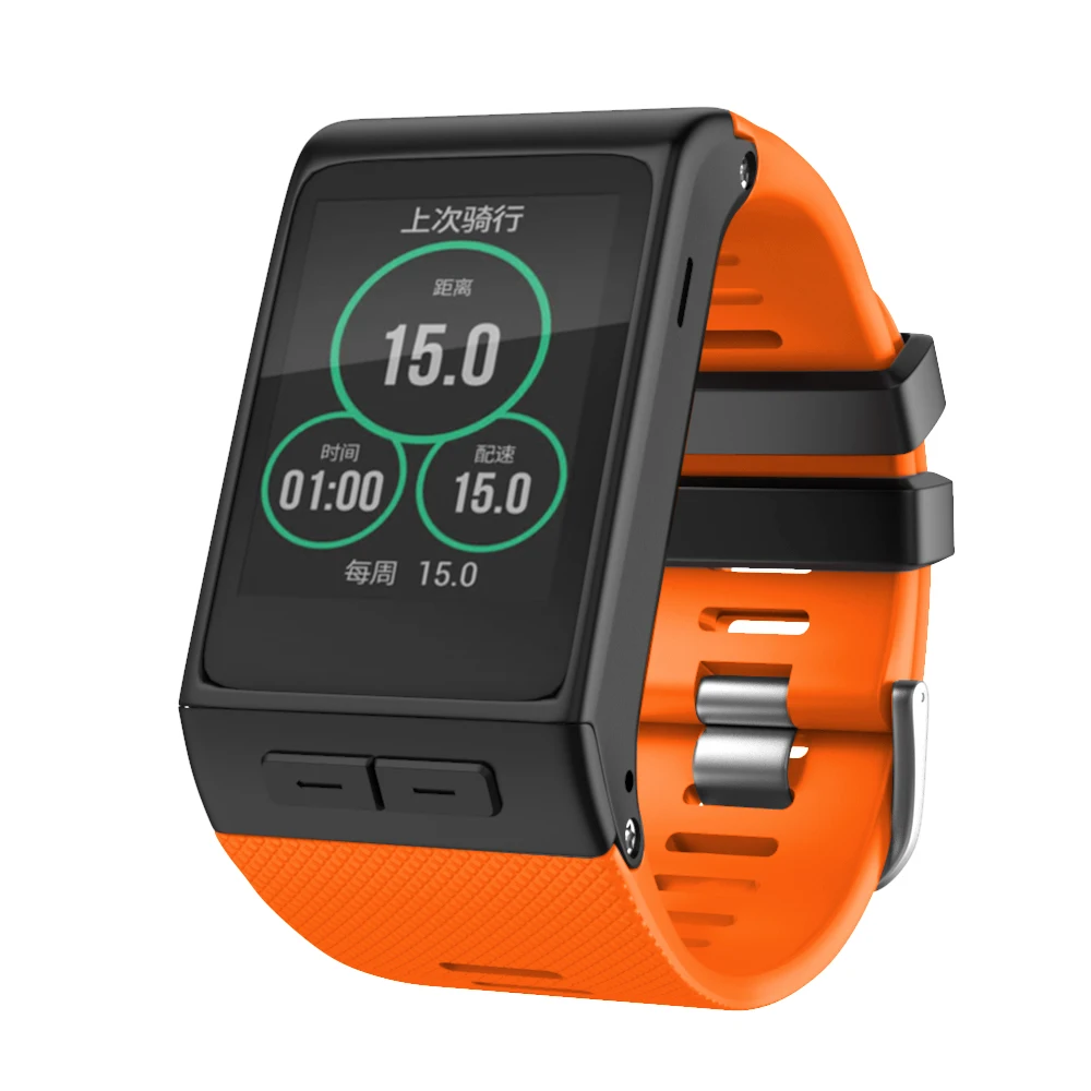 Premium Soft Silicone Replacement Strap for Garmin Vivoactive HR - Comfortable & Durable Watch Band Bracelet