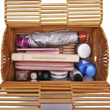 Бамбуковая женская сумка ручной работы большая гнездовая корзина полый сумка овальная Пляжная Сумка(с шарфом