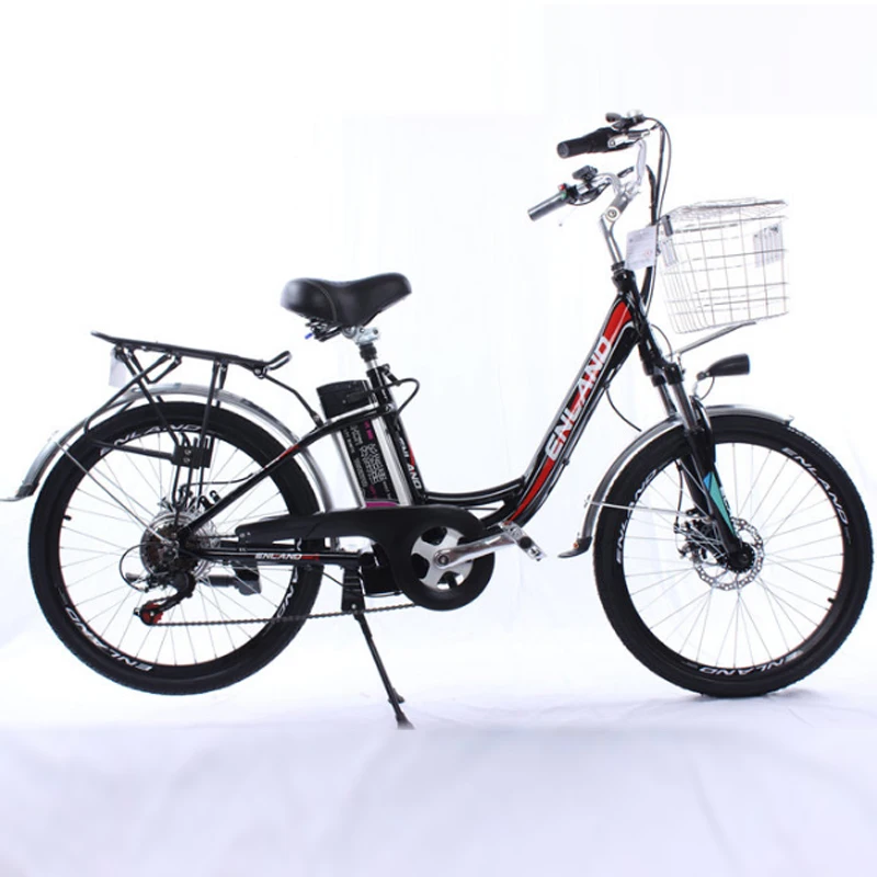 24 дюйма Электрический велосипед из алюминиевого сплава Байк, способный преодолевать Броды литиевая батарея для электрического велосипеда с регулируемой скоростью передние и задние дисковые тормоза