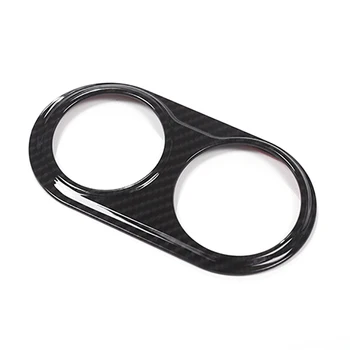 

Carbon Fiber Car Headlight Switch Decorative Frame Cover Trim Stickers Interior Accessories for Maserati Levante 2017+