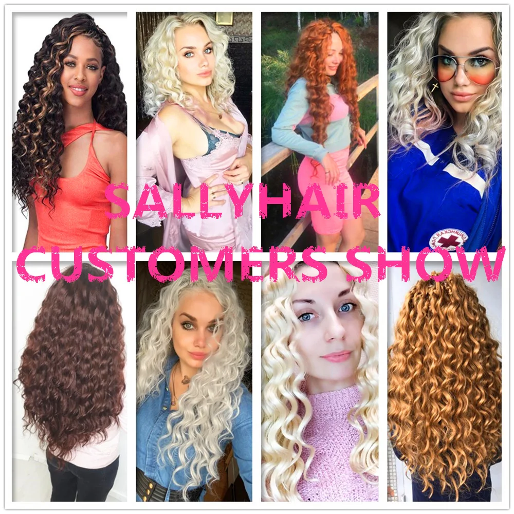 DEEP WAVE CROCHET BRAIDS HAIR EXTENSIONS