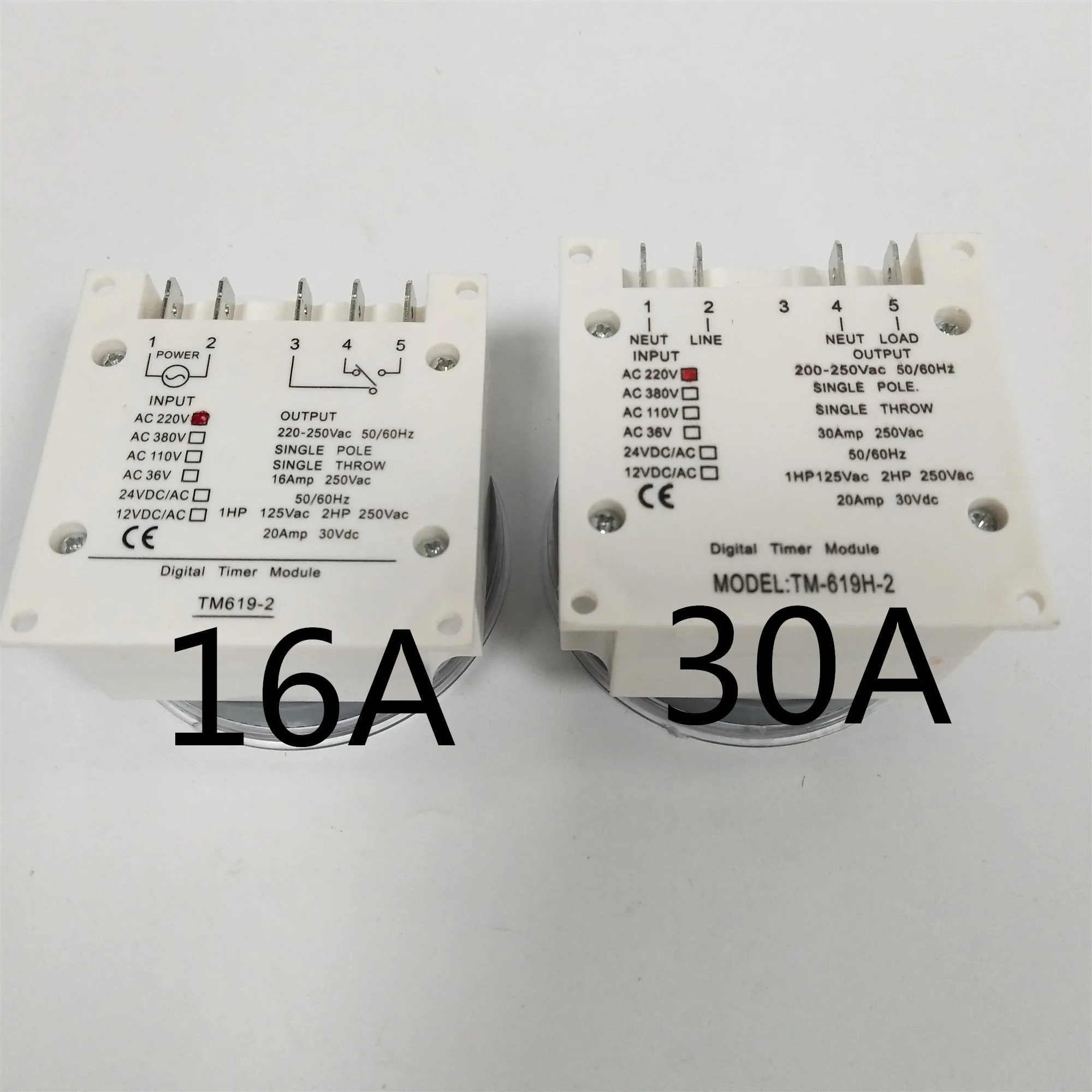 TM619 AC 220V 110V 12V 16A 30A Еженедельный программируемый цифровой таймер реле времени монтажная панель