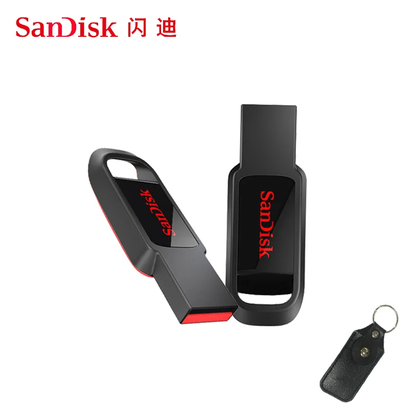Флеш накопитель USB sandisk 32 64 128 16 ГБ мини флеш 2 0 флешка диск на ключ память для
