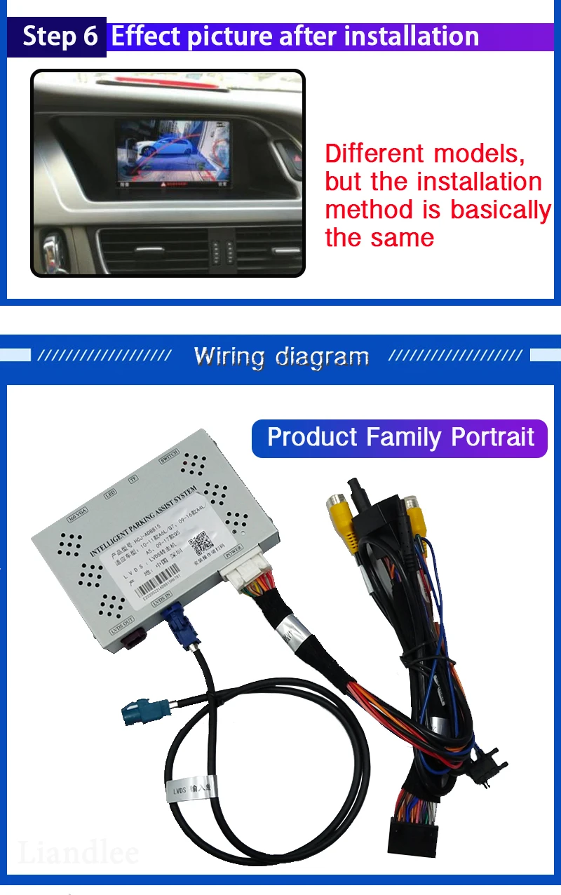 For Audi A6 C7 2011~2018 MMI Interface Original Car Screen Upgrade Front Rear View Backup Camera Adpter Reverse Camera Decoder sewesw