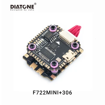 

Diatone MAMBA F722 MINI Flight Controller Firmware Built-in OSD BECBLHeli32 35A ESC 6S 4 in 1 Dshot1200 Brushless ESC FC Stack f
