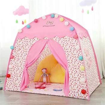 

Portable Princess Castle Sleeping Dome Tipi tent for kids Play-Tent Teepee House Wigwam Room Children's Tent Game-House
