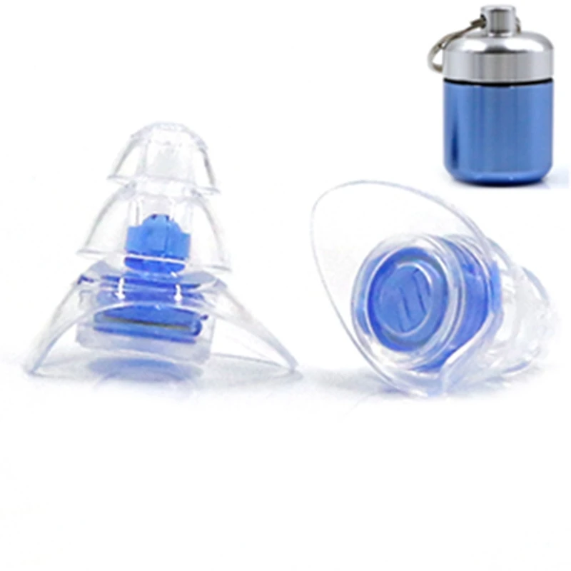 

1Pair Silicone Ear Plug Sound Insulation Ear Protection Reusable Noise Music Reducing Noise Earplugs For Sleep Drummer