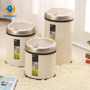 

Automatic Trash Can Stainless Steel Trash Can Induction Trashs Can Non-contact Infrared Automatic Trash Can Kitchen 6 8L