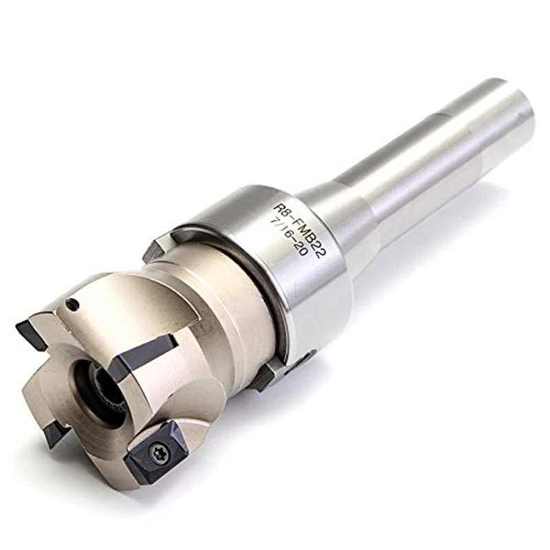 

Hot Sale R8 Fmb22 Arbor 400R 50Mm Face End Mill Shell Cutter +4X Apmt1604 Carbide Inserts