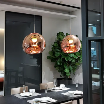 Nordic Loft Lava LED Pendant Lights Modern Design PVC Lighting Living Room Lamp Diningroom Bar Loft Restaurant Hanging Lights 2