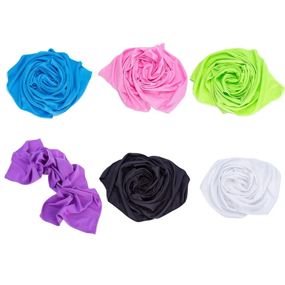 Monochrome Cold Sense Towel Summer Cooling Artifact Ice Towel Cooling Quick Dry Ice Towel Sports Towel