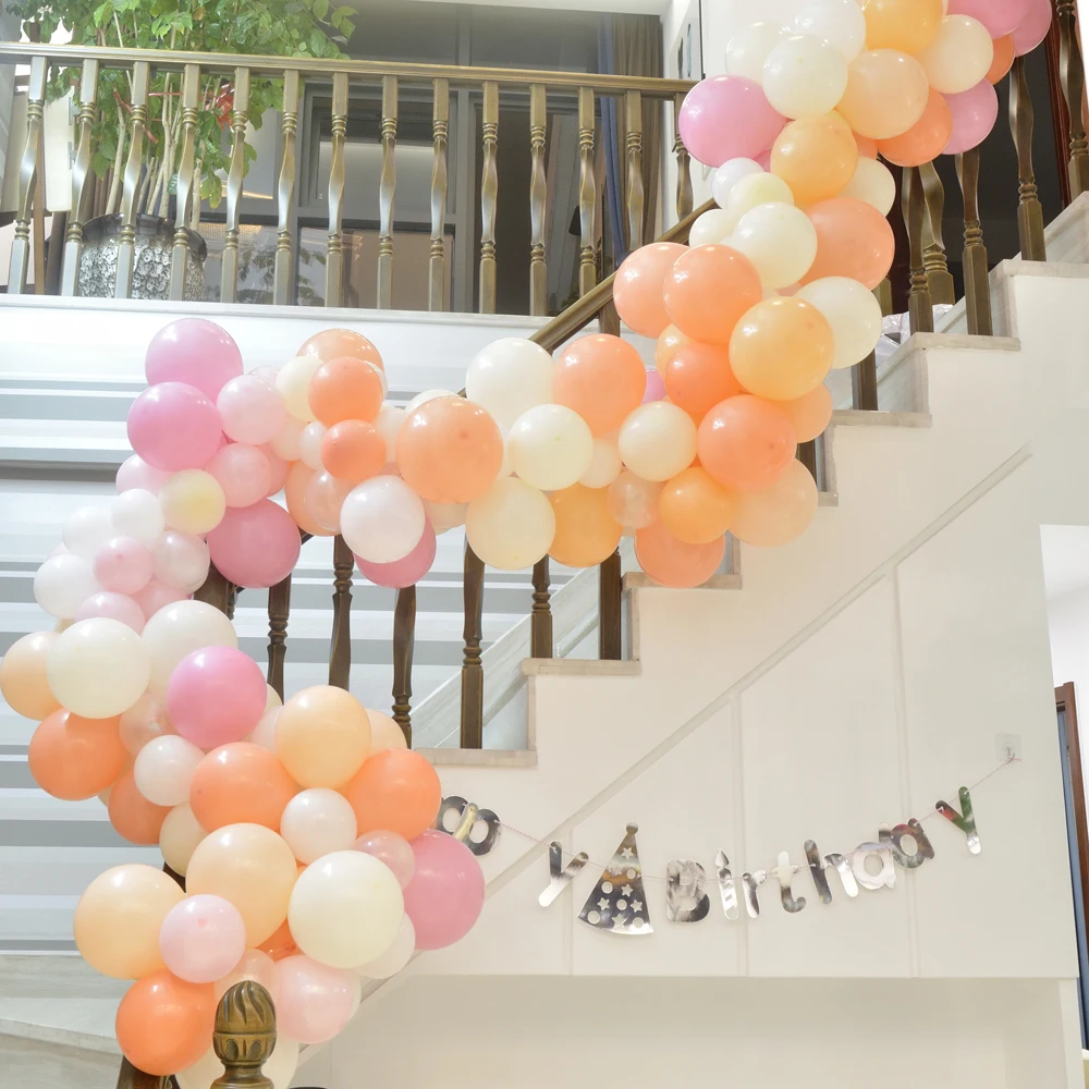 New Year DIY Balloons Arch Pink Happy Birthday Ballon Gonflable Anniversaire Decorations Rose Gold Party For Babyshower Girl|Украшения
