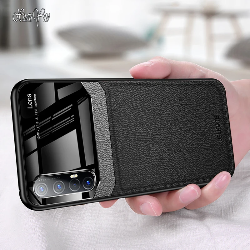 XUANYAO Phone Cases Realme X XT Q X2 Pro Case Hard Leather Back Cover For OPPO Realme X2 Pro X XT Q Case Soft Silicone Realme XT