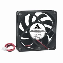 Gdstime – ventilateur de refroidissement DC 5V, 2 broches, 70x70x15mm, sans balais, pour système de processeur d'ordinateur, 7cm, 7015