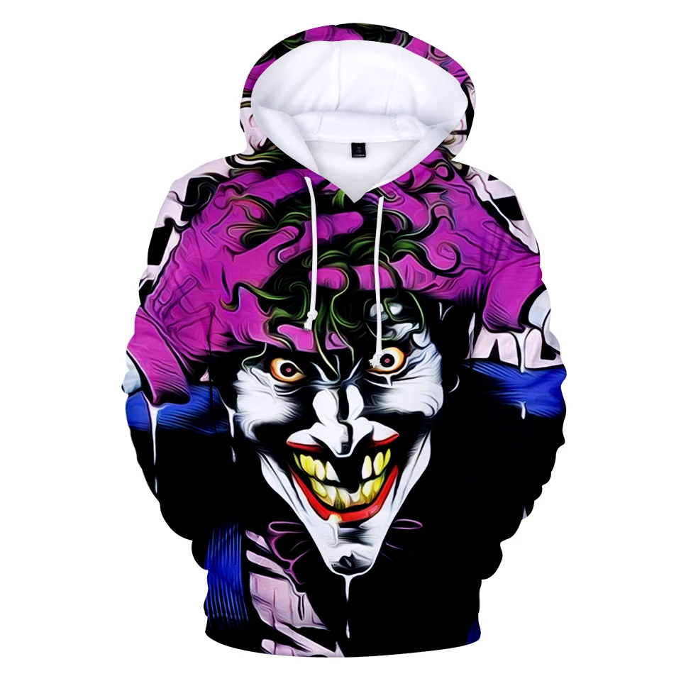 Men's Trendy Joker 3D Print Hoodie-1