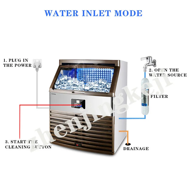 Коммерческая Машина для льда, электрическая техника, большая емкость, льда, быстрого приготовления льда, холодильник, новая ручная регулировка