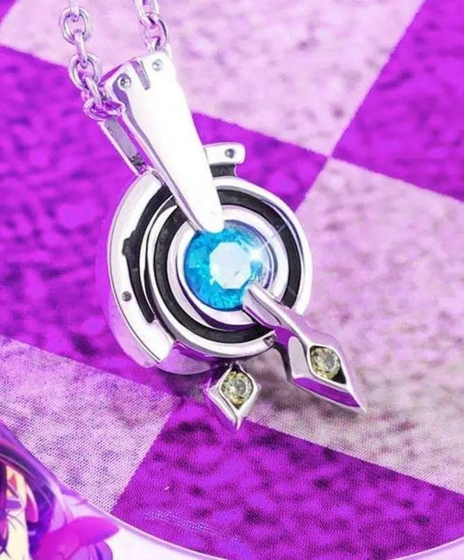 Anime NO GAME LIFE Dora Jibril Pendant Silver Necklaces Cosplay Props Jewelry Birthday Gift Necklace | Тематическая одежда и