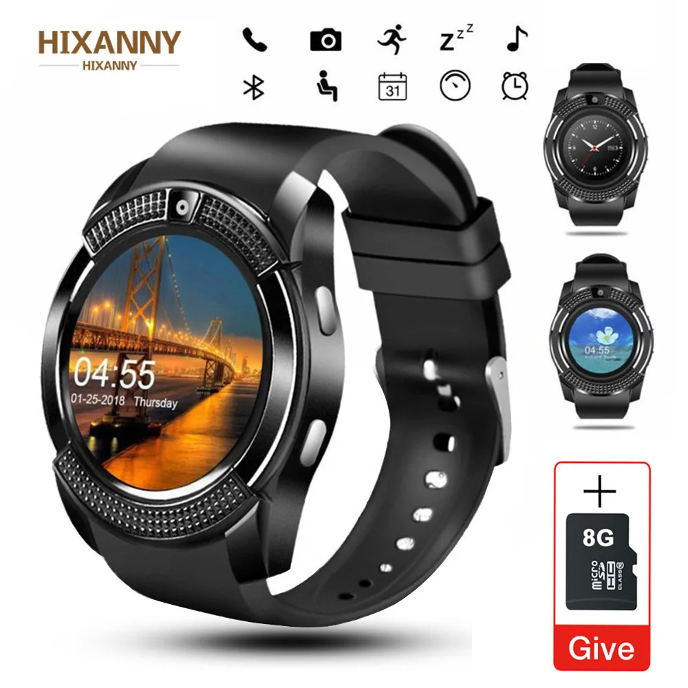 

Smart Watch sim card Men camera rounded Answer Call Dial Call Smartwatch android Fitness Tracker Sport pk A1 DZ09 X6 U8 S7 P68