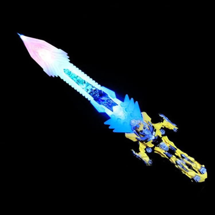 

Transformation Toy Jingang Flash Broadsword Music Weapon Sword CHILDREN'S Toy Sword Stall Supply of Goods