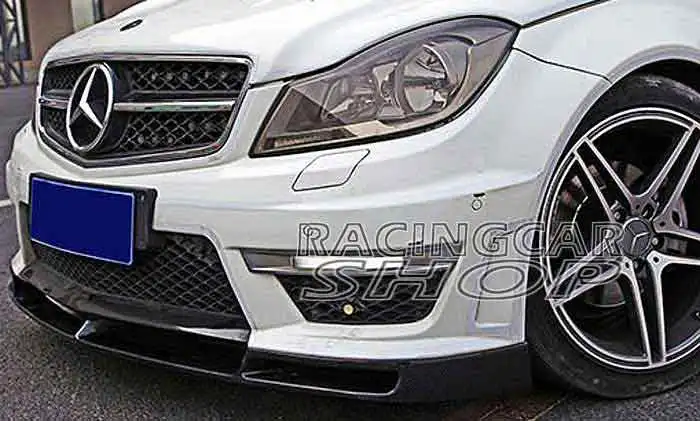 Передний спойлер из углеродного волокна для Mercedes Benz W204 C63 F/L Coupe Sedan 2012- M032