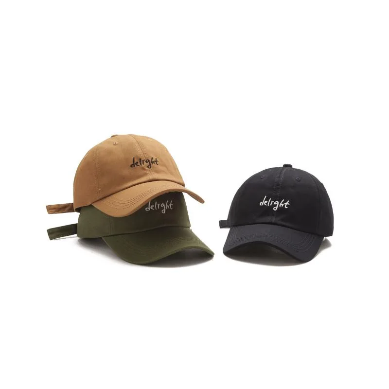 

Hat Men's Summer Fashion Soft Top Baseball Cap Student Casual Topee Korean-style Versatile Lettered Embroidered Brim Hat