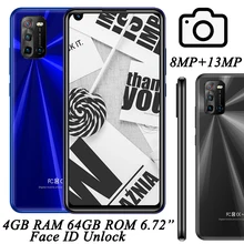 Front/Back Camera 8A Pro Android 8MP+13MP Mobile Phones Face ID 6.72
