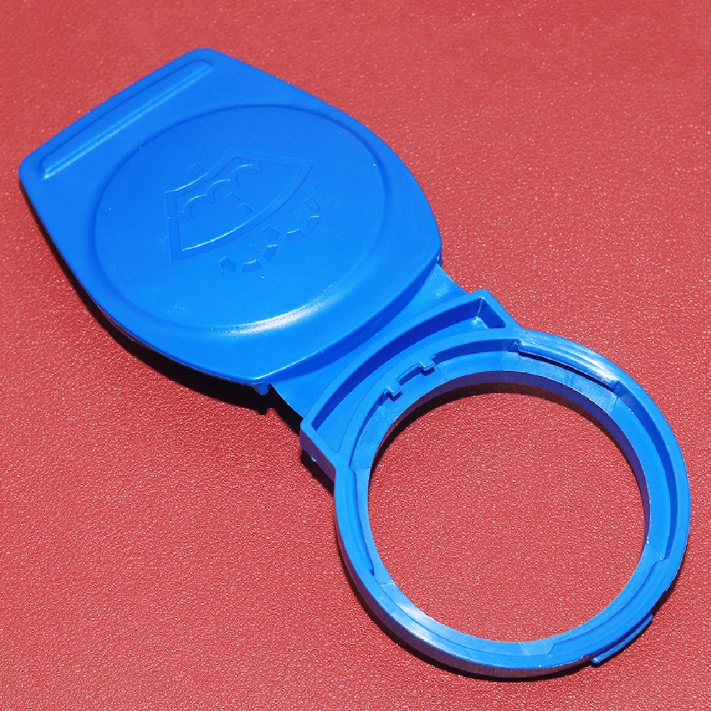 Windshield Washer Tank Cap Blue Windshield Wiper Washer Tank Bottle Fluid Reservoir Cover Cap Fit For VW Golf CC Jetta Passat Tiguan SKODA Fabia Octavia