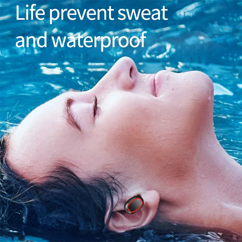 Mini ANC Wireless Headphones Bluetooth V5 0 Earphones Sports Earbuds Headsets HIFI Stereo Sound Waterproof Rotation LED Display