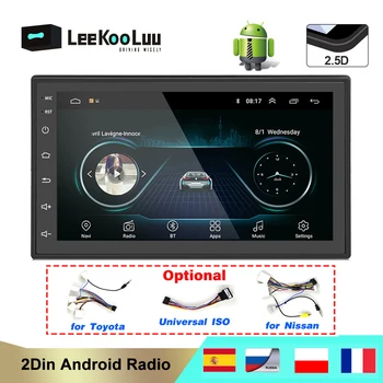 

LeeKooLuu 2Din Car Radio Android GPS Navi For VW Golf Polo Jetta BORA Passat Sharan Toyota Nissan 2 Din Car Multimedia Player