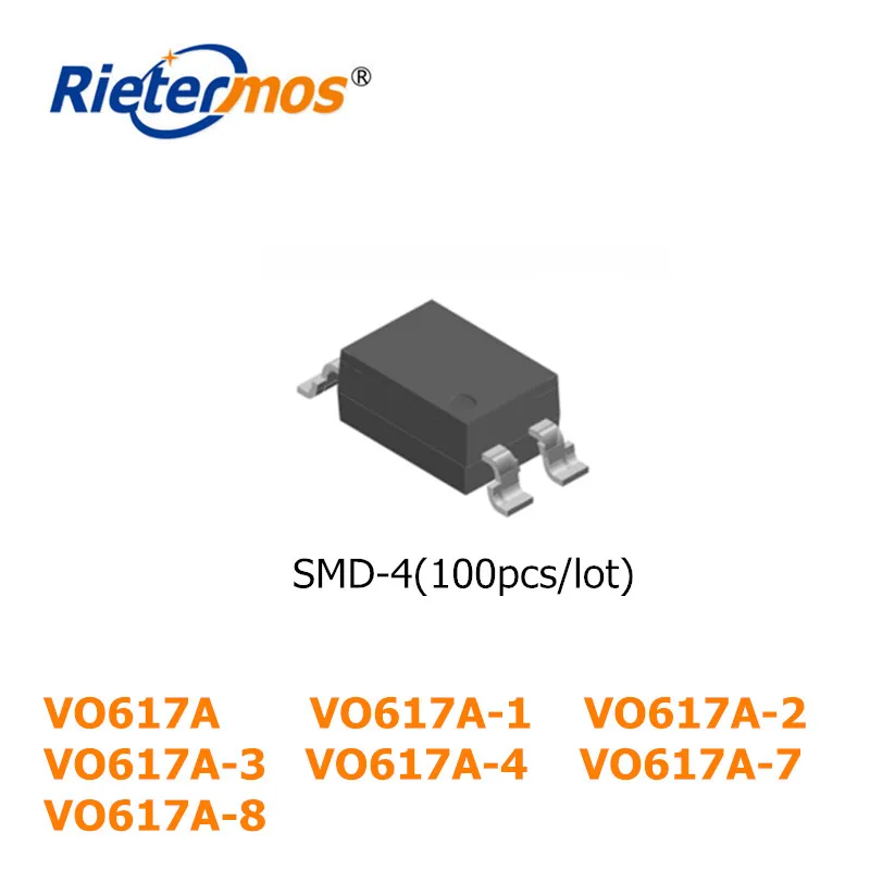 

100 шт. SMD4 VO617A VO617A-1 VO617A-2 VO617A-3 VO617A-4 VO617A-7 SOP4