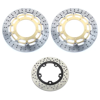 

BIKINGBOY Round Front Rear Brake Discs Disks Rotors For Yamaha YZF R6 17-18 R1 04-16 R1M 15-19 MT-10 16-19 MT-10 SP 17-19