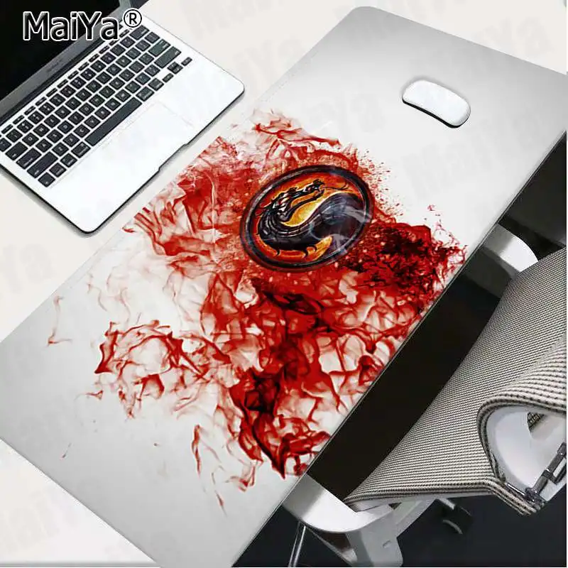 Lock Edge 30x80cm Maiya ваш собственный коврик кровавый Mortal Kombat игра Блокировка края коврик для мыши игра большой коврик для мыши клавиатуры коврик - Цвет: Lock Edge 30x80cm