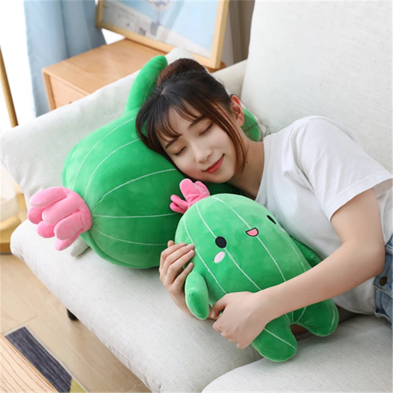 25/40/60CM Cartoon Cactus Plush Toys Kawaii Stuffed Soft Doll for Children Baby Kids Toys Classic Birthday Gifts