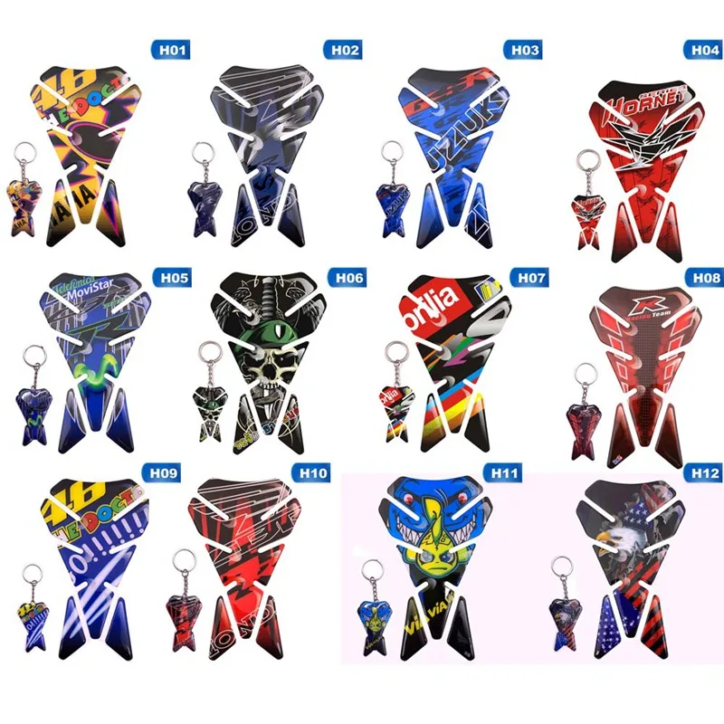3D HRC полимерный гель бак мотоцикла Pad наклейка эмблема для YAMAHA R1 R6 XJR YZF+ брелок