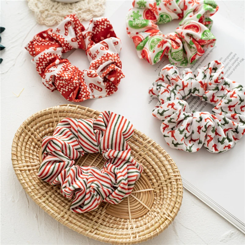 

Soft Warm Velvet Hair Rope Xmas Ponytail Hair Accessories Flannel Hair Tie Elastic Hair Bands Christmas Hair Scrunchie