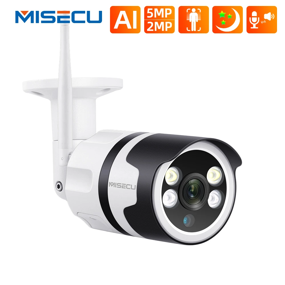 Misecu Hd 1080p Wireless Ip Camera Smart Ai Two Way Audio Security Camera Wifi Full Color Night Vision Waterproof Camera Tf Card Wifi Security Camera Security Camera Irsecurity Camera Aliexpress