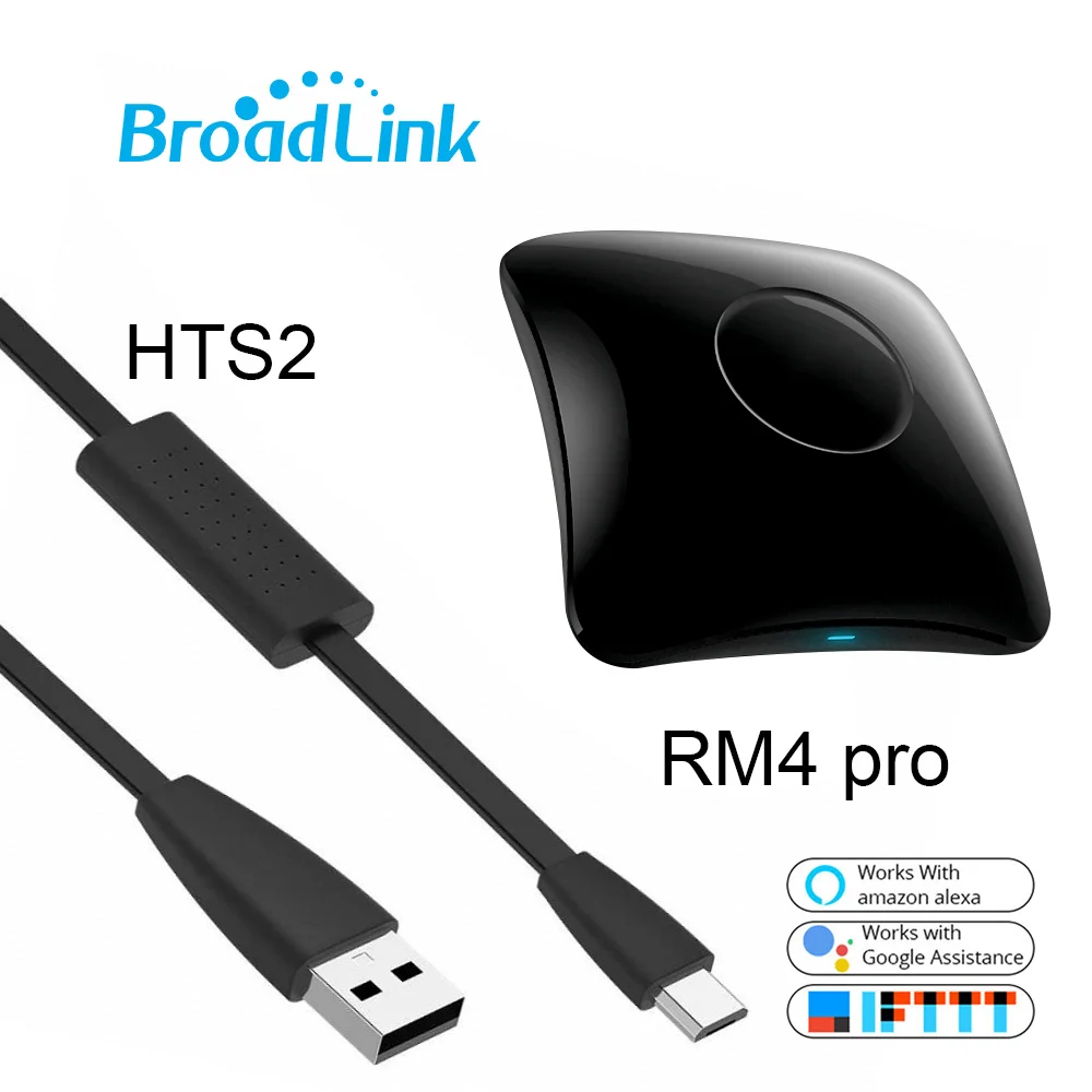 

Broadlink RM4 Pro Wifi IR RF Remote Controller for xiaomi Work Alexa Google Home mini HTS2 Tempetature Humidity Sensor Detector