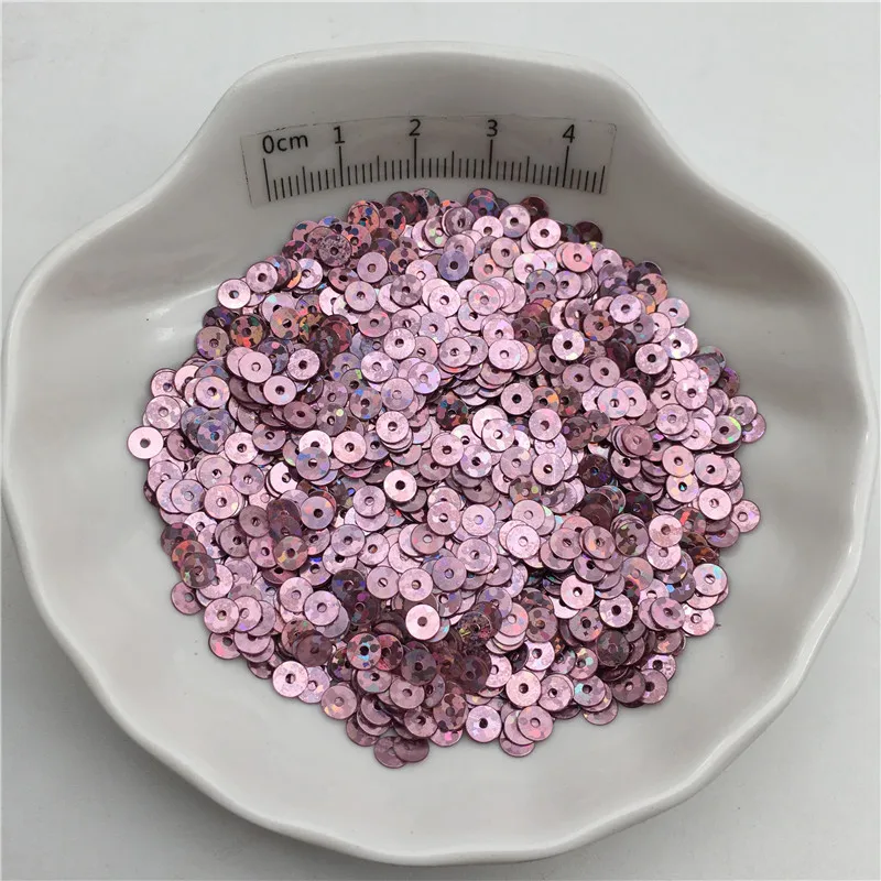10g Laser 4mm 6mm 8mm Flat PVC Sequins Glitter Paillettes For Clothes Hat Shoes Kids DIY Crafts Handmade Accessory Sequins For Crafts Sequin Embroidery Accessories Sequin Sewing Accessories Sequins Accessories