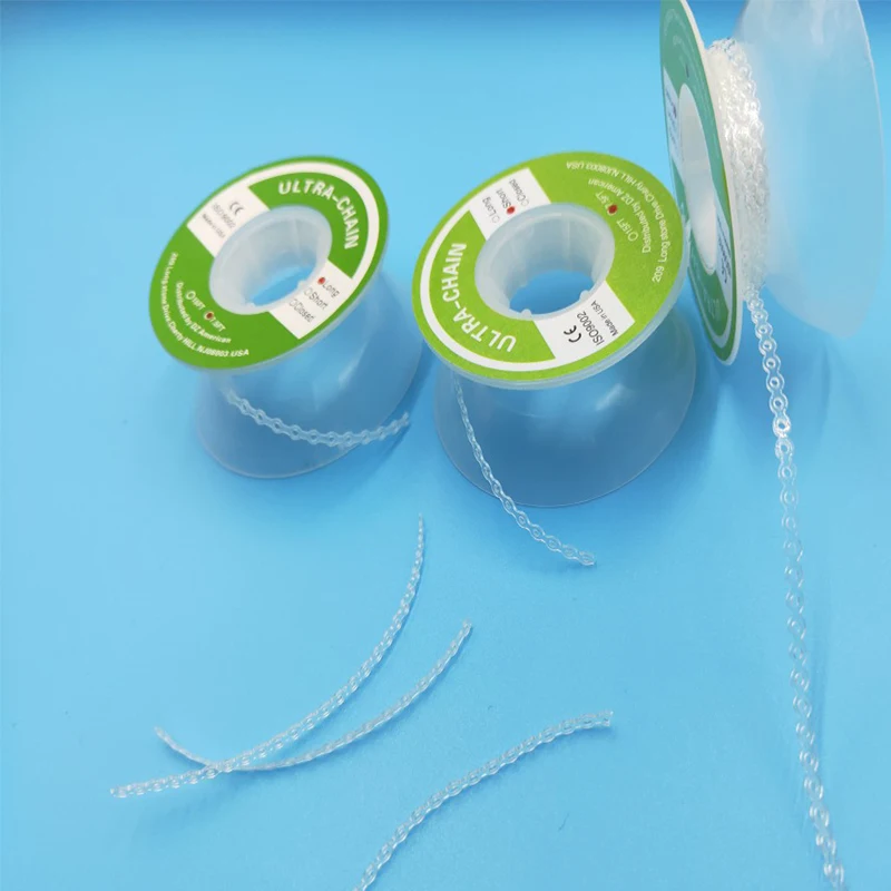 

dental Orthodontic elastic Ultra Chain Long Short Closed size rubber band instrument teeth whitening