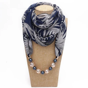 

Luxury brand 2020 necklace Scarf for women Spring/Autumn Muslim Head Scarves Chiffon Scarf choker Clothing Accessories