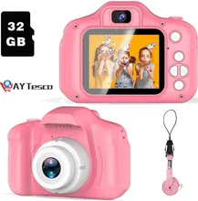Poussan – appareil photo numérique pour enfants, mise à niveau, jouet pour filles de 3, 4, 5, 6, 7, 8 ans, Selfie, caméra vidéo HD, cadeaux pour enfants